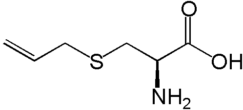 S-アリルシステインの化学構造